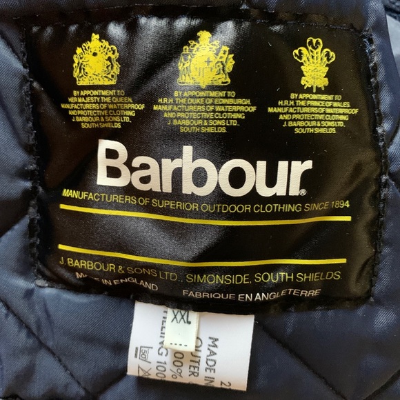 Barbour Jacket Mens Size 2XL Quilted Snap Button. Made In England. - Picture 10 of 10